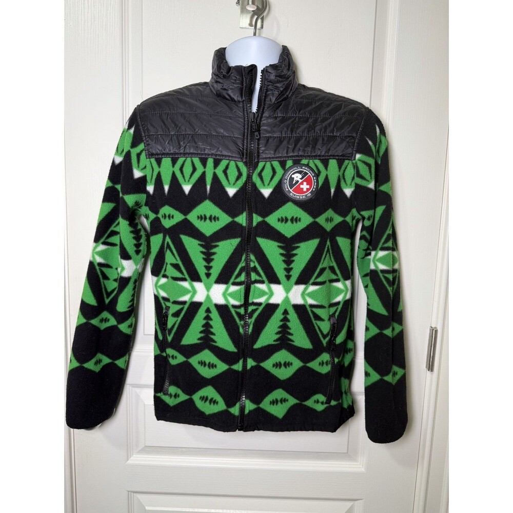 Polo Ralph Lauren Jacket Mens Small Fleece Puffer Downhill Racing SKI 67 Aztec